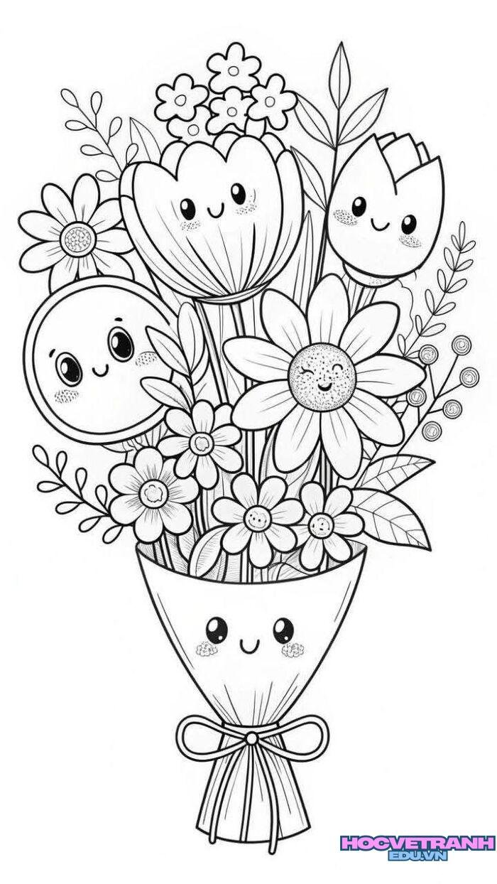 tranh tô màu thiệp 20 11 5k