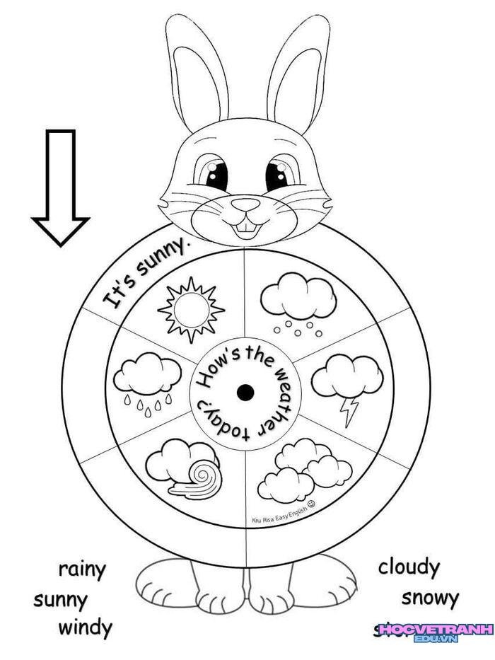 tranh tô màu thời tiết 3d