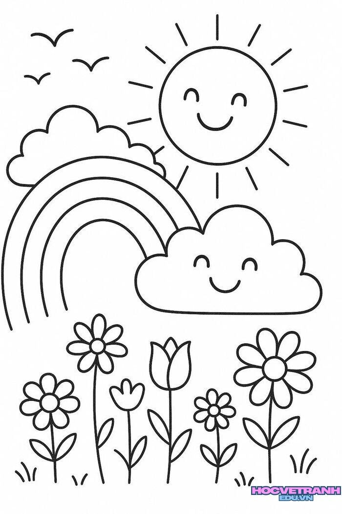tranh tô màu thời tiết 4d full