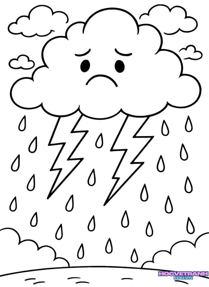 tranh tô màu thời tiết 5k full