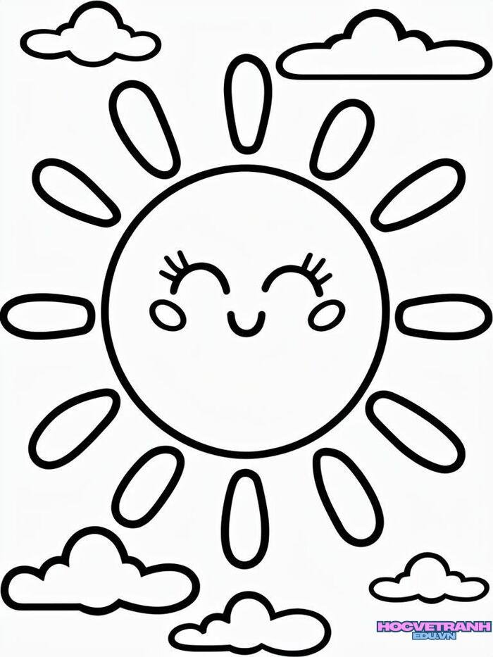 tranh tô màu thời tiết đẹp 4k