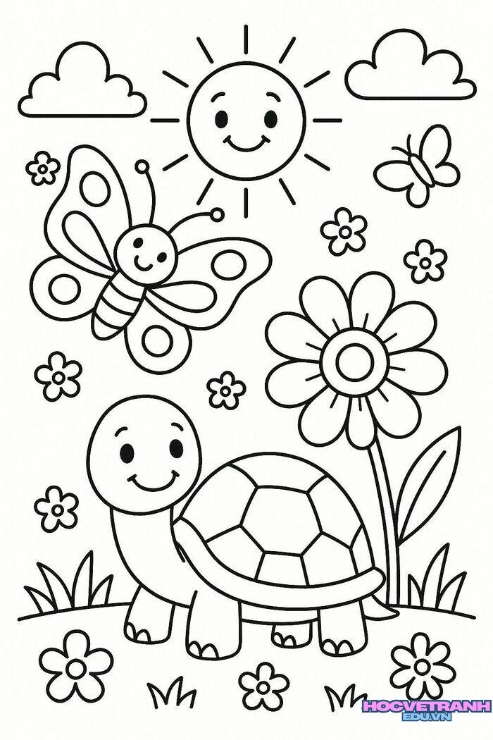 tranh tô màu thời tiết full