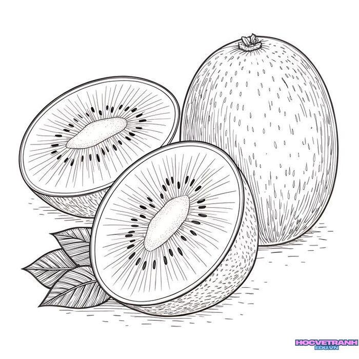 tranh tô màu trái cây đẹp 5k