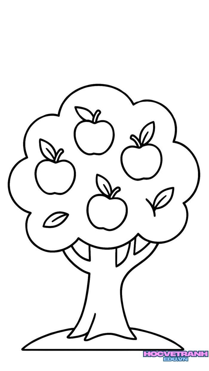 tranh tô màu trái cây đẹp 5s