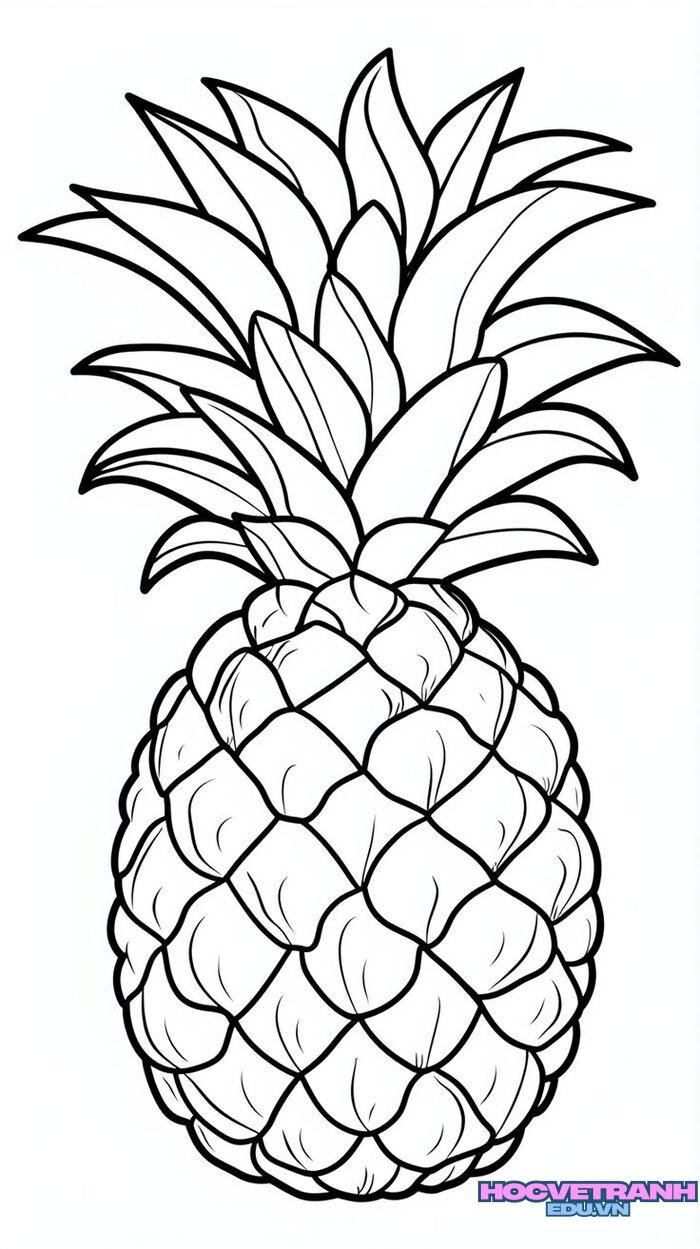 tranh tô màu trái cây đẹp hd