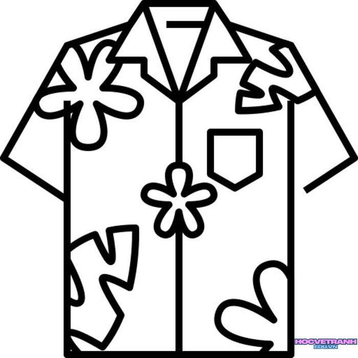tranh tô màu trang phục mùa hè 5d