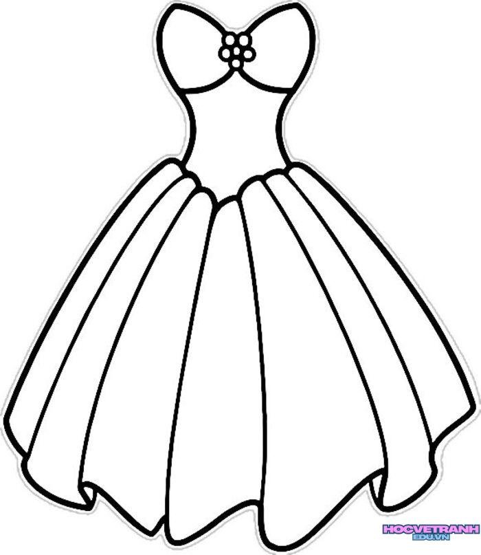 tranh tô màu trang phục mùa hè 5s full