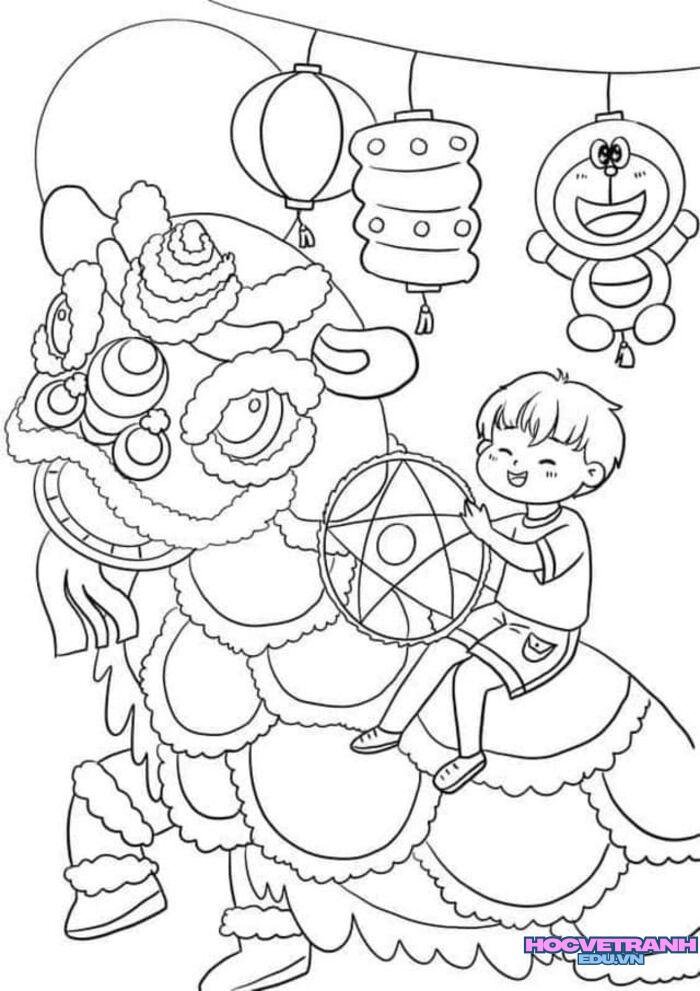 tranh tô màu trung thu 3d