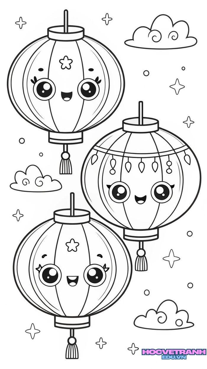 tranh tô màu trung thu 3k