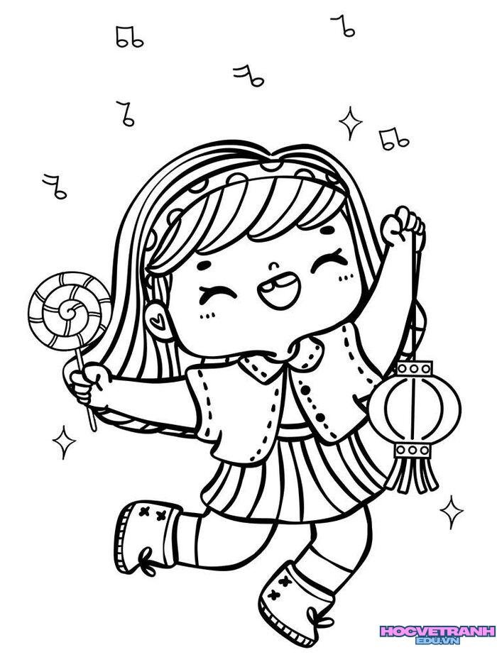 tranh tô màu trung thu 5d