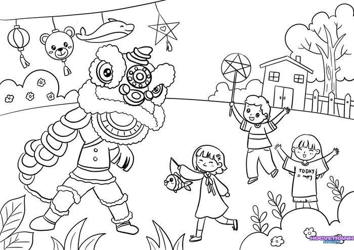 tranh tô màu trung thu 5k