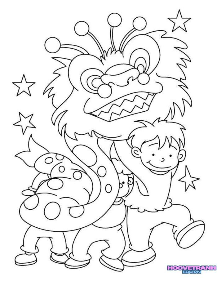 tranh tô màu trung thu đơn giản 4d