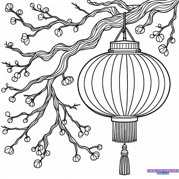 tranh tô màu trung thu đơn giản 4k