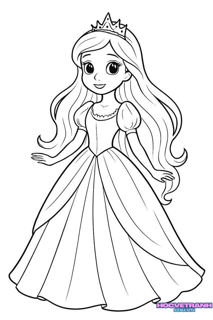 tranh tô màu váy dạ hội 3d full