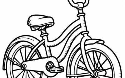 tranh tô màu xe đạp 5k
