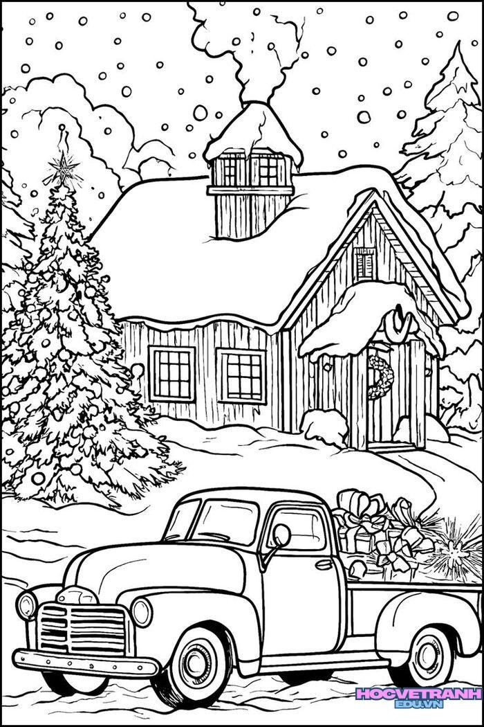 tranh tô màu xe ô tô 3k