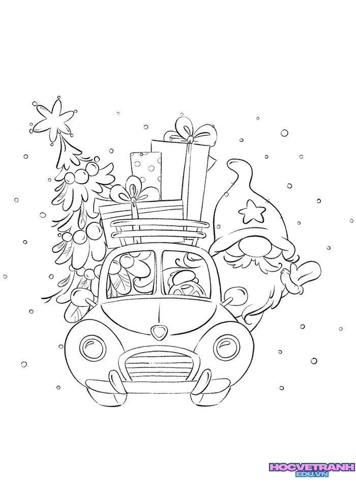 tranh tô màu xe ô tô 4k full
