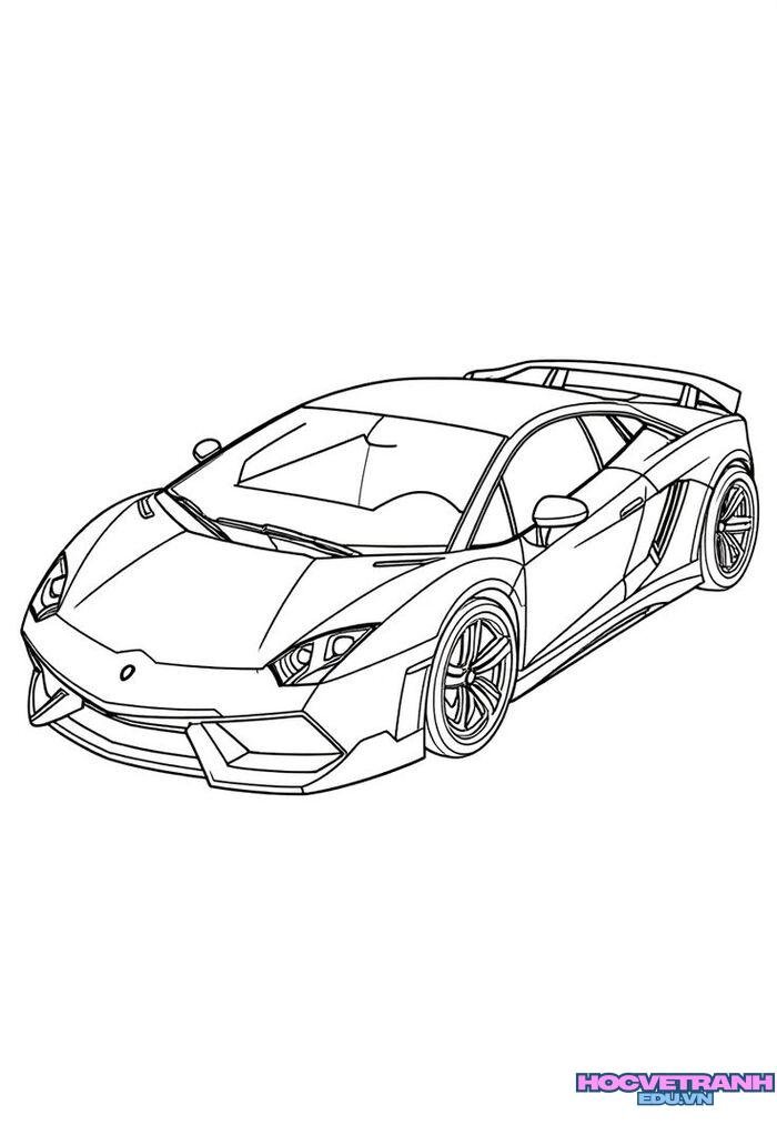 tranh tô màu xe ô tô 5k full