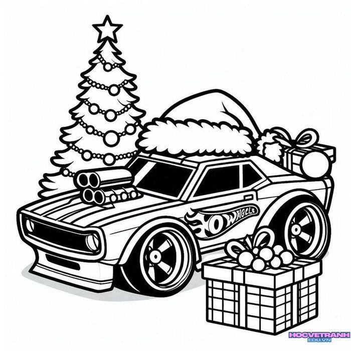 tranh tô màu xe ô tô 5s full