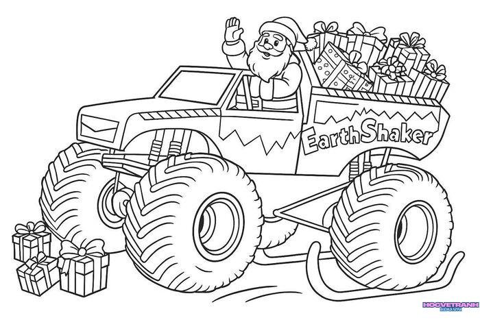 tranh tô màu xe ô tô 5s