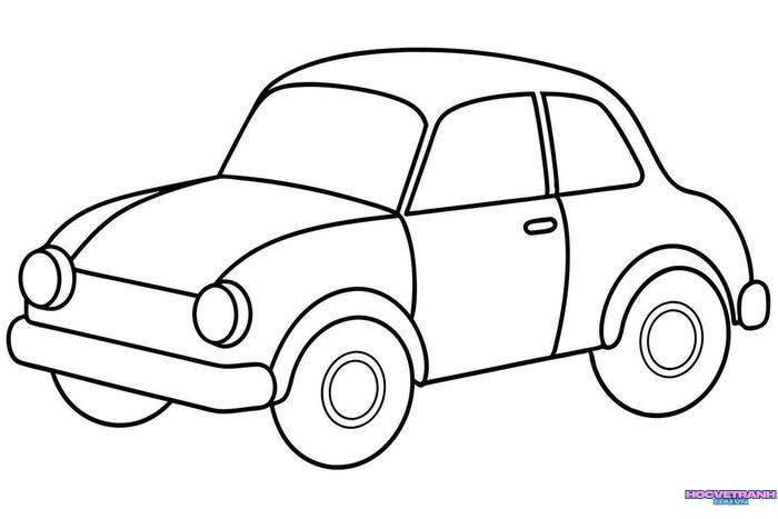 tranh tô màu xe ô tô đẹp hd full
