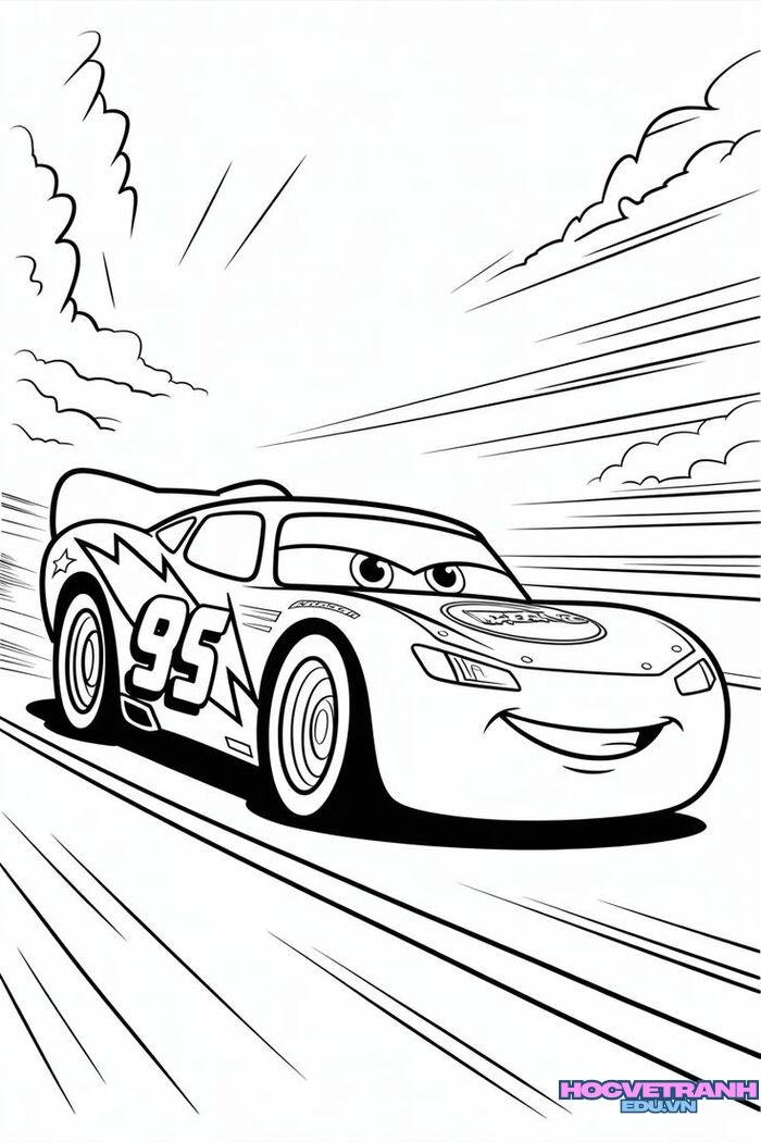 tranh tô màu xe ô tô đẹp hd