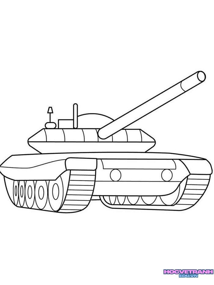 tranh tô màu xe tăng đẹp 4k