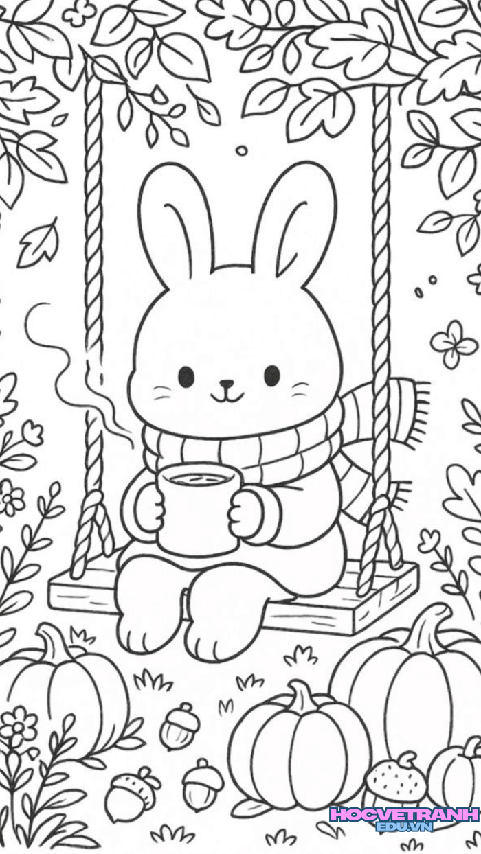 tranh tô màu xích đu 5d full