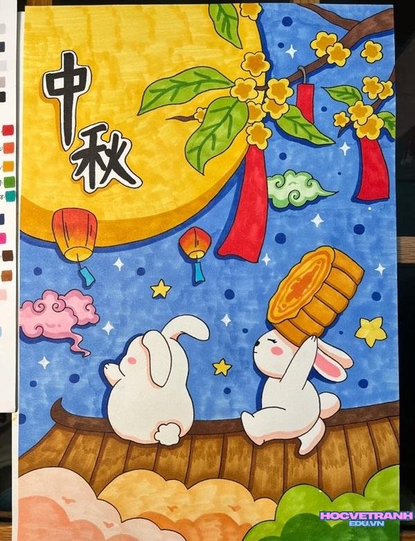 tranh trung thu sáng tạo