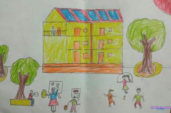 tranh ước mơ của em muốn nói
