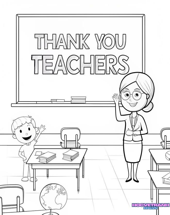 tranh vẽ 20 11 chưa tô màu 5k