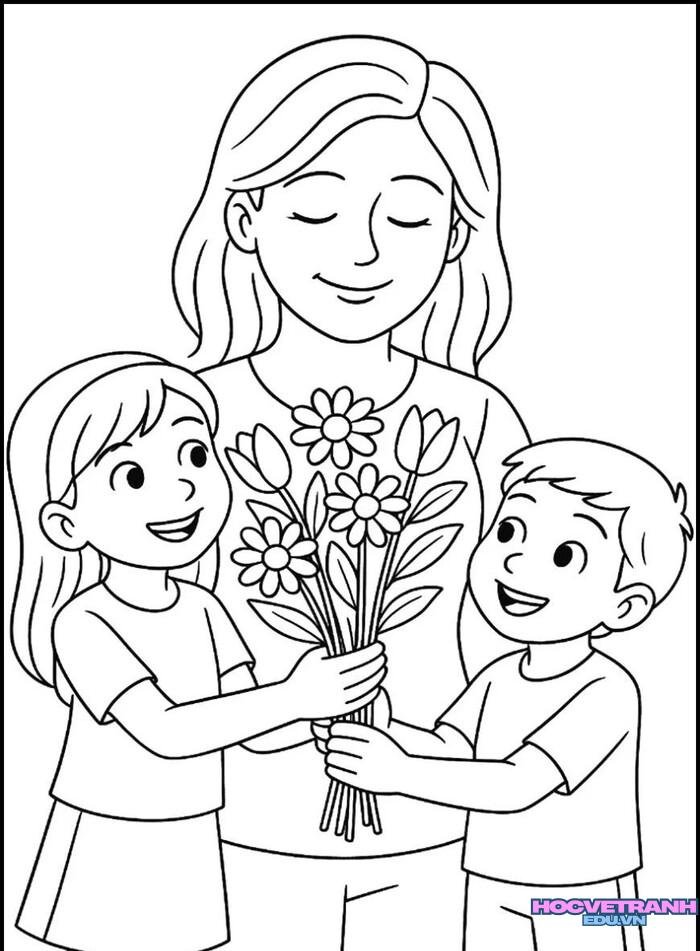 tranh vẽ 20 11 chưa tô màu full hd