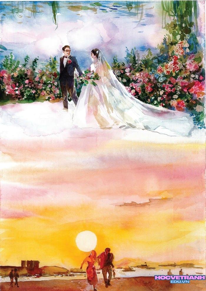 tranh vẽ acrylic cho người mới