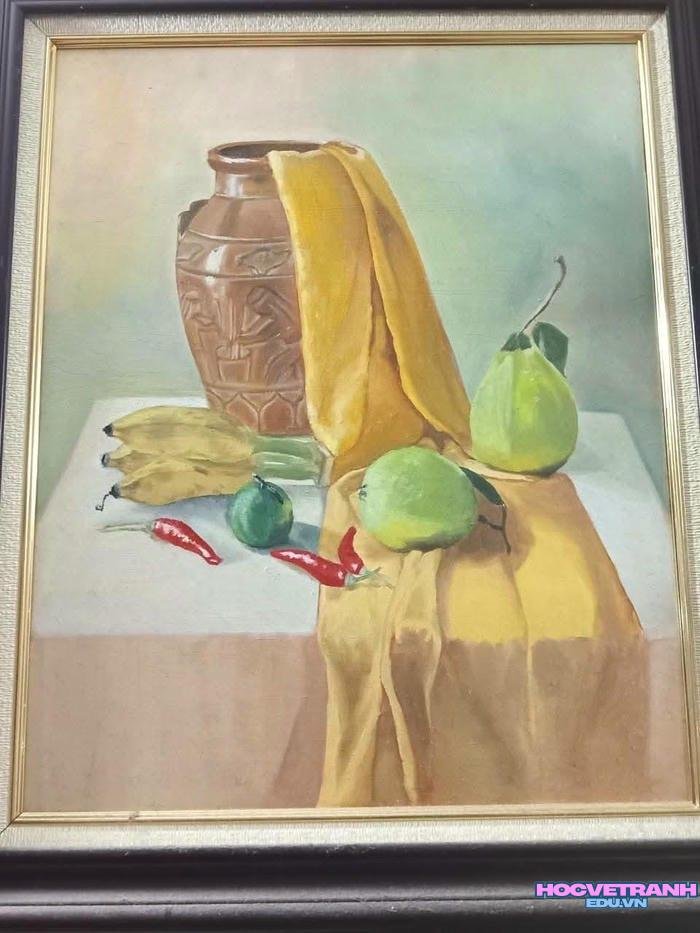 tranh vẽ acrylic với ánh sáng