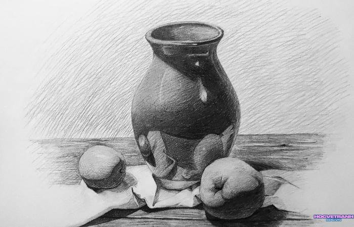 tranh vẽ bằng bút chì chì than