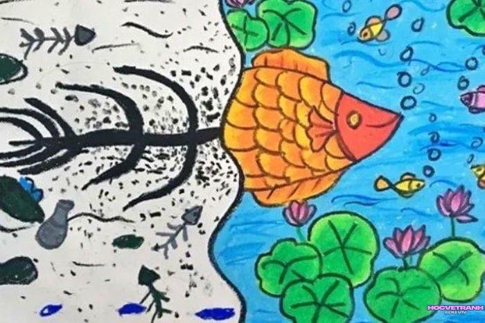 tranh vẽ bảo vệ động vật hoang dã nghệ thuật