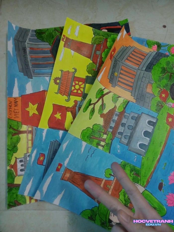 tranh vẽ bảo vệ hòa bình cho thiếu nhi