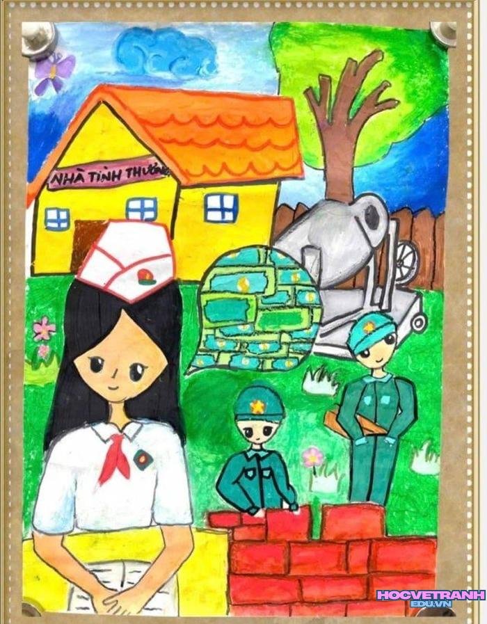 tranh vẽ bảo vệ hòa bình và ước mơ