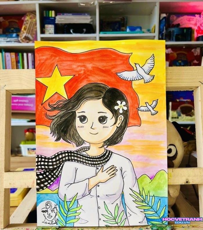 tranh vẽ bảo vệ hòa bình với trẻ em