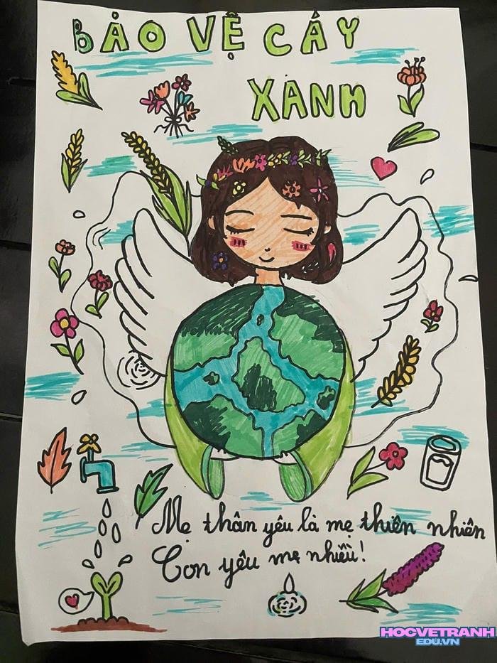 tranh vẽ bảo vệ môi trường và sự sống