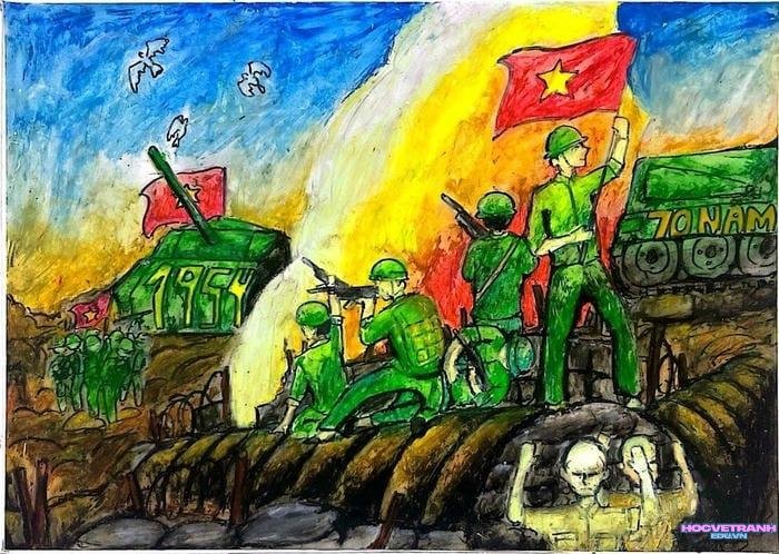 tranh vẽ bảo vệ tổ quốc và lịch sử