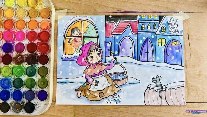 tranh vẽ bìa chuyện cổ tích cho học sinh