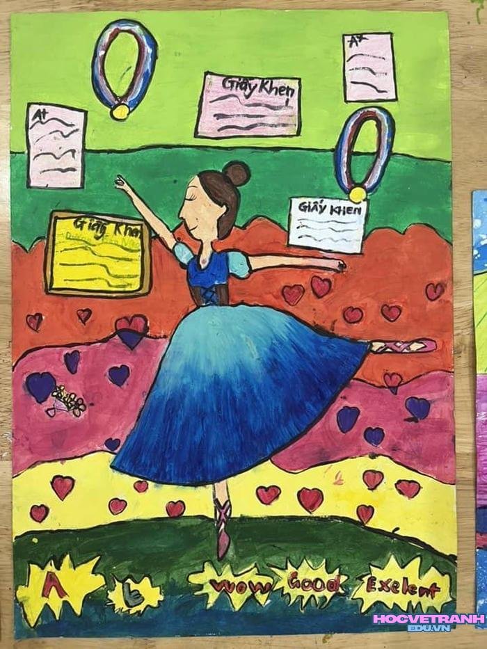 tranh vẽ bìa chuyện cổ tích lung linh