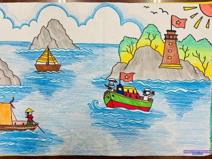 tranh vẽ bìa chuyện cổ tích và ánh sáng