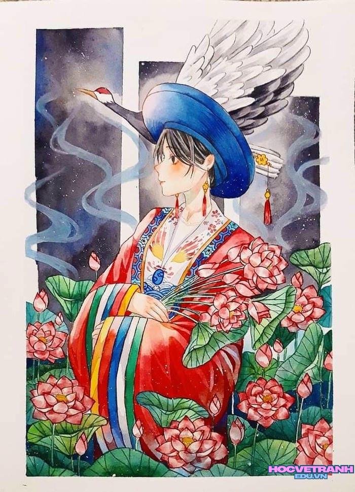 tranh vẽ bìa chuyện cổ tích với bí ẩn