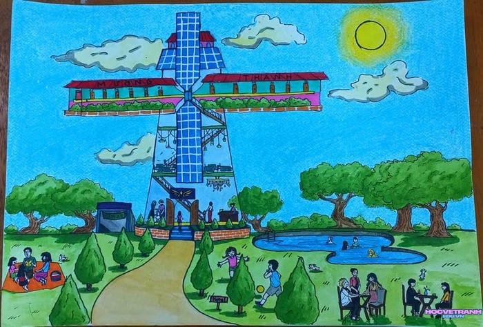 tranh vẽ bìa sách ấn tượng