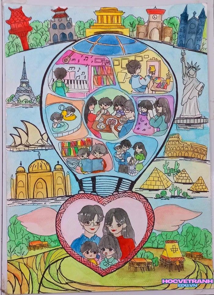 tranh vẽ bìa sách cho trẻ em