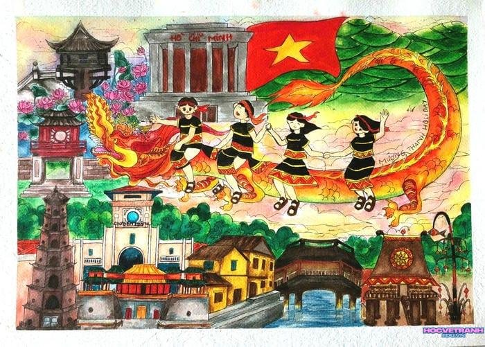 tranh vẽ bìa sách việt nam