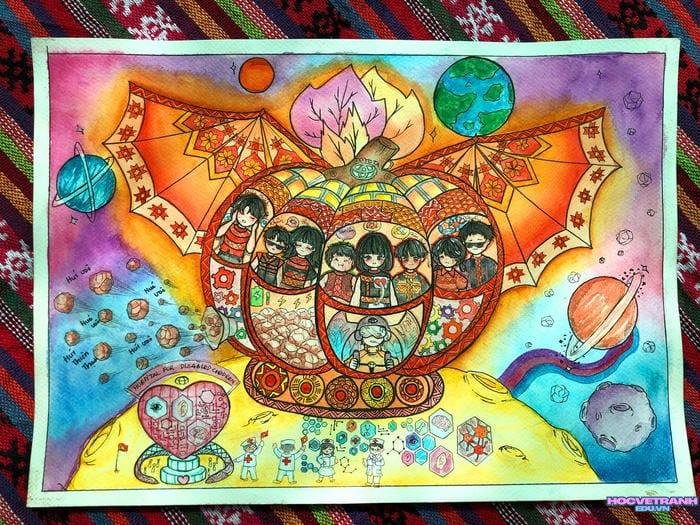 tranh vẽ bìa truyện cổ tích cho cuộc thi