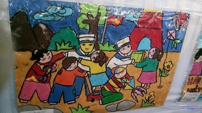 tranh vẽ chiến thắng điện biên phủ yêu nước